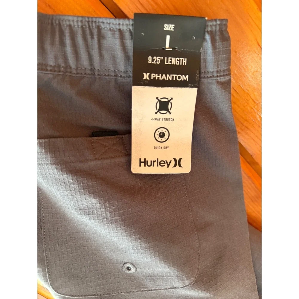 Hurley Kids Phantom Board‎ Shorts Gray 4-WayStretch Quick Dry Size L 12-13 years